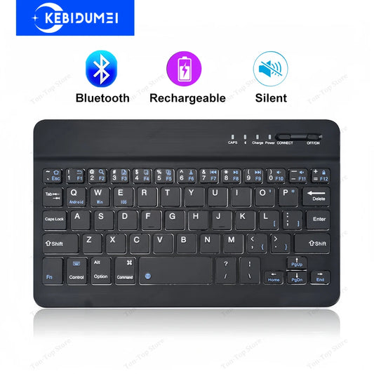Bluetooth Keyboard Mini Keyboard 200mAh Rechargeable Silent Keyboard Wireless Gaming Keyboard for Laptop Tablet Mac OS Windows