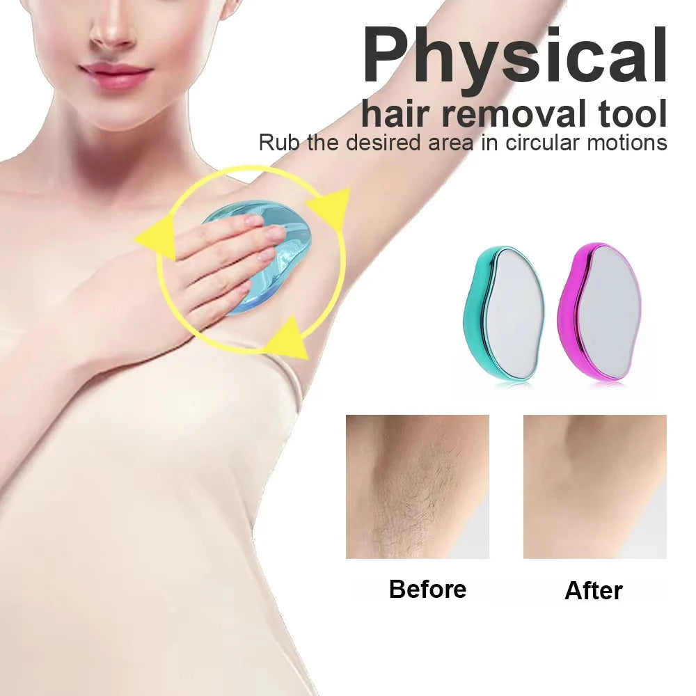Hair Removal Crystal Hair Eraser Safe Easy Cleaning Reusable Body Smooth Tools