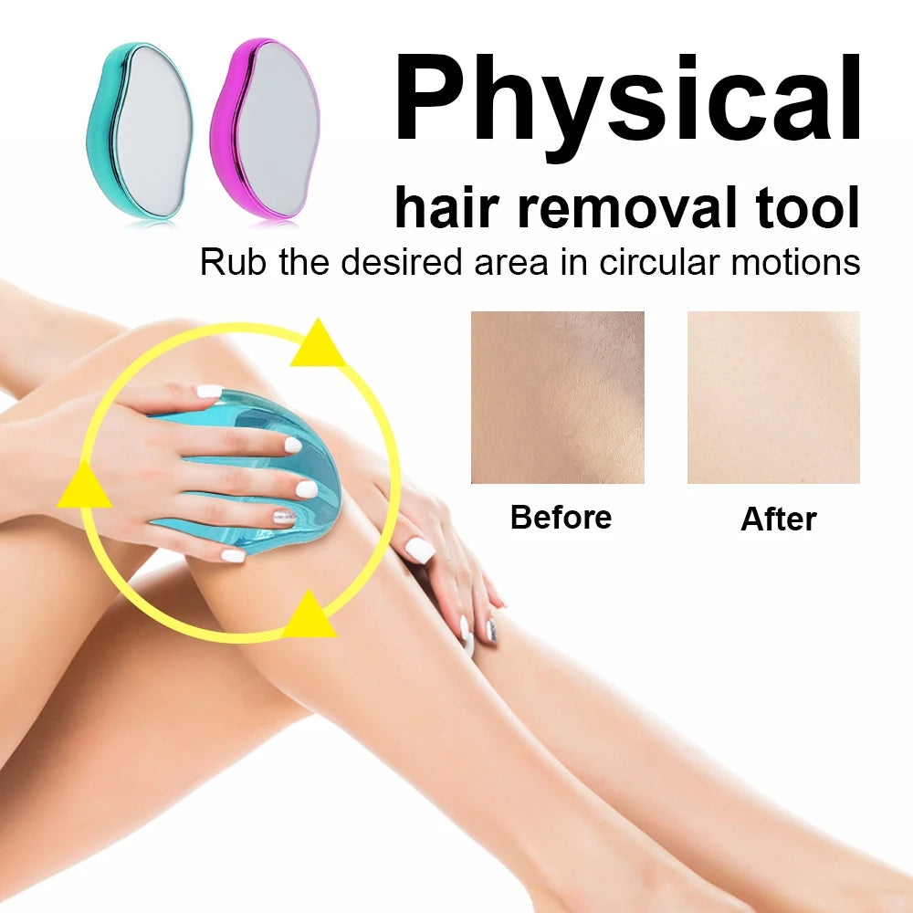 Hair Removal Crystal Hair Eraser Safe Easy Cleaning Reusable Body Smooth Tools